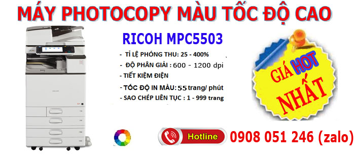 Máy photocopy màu Ricoh MP5503